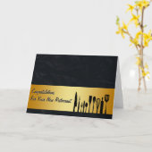 Gefeliciteerd Restaurant Nieuw Visitekaartje Kaart (Gele Bloem)