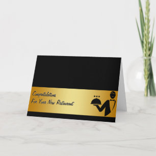 Gefeliciteerd Restaurant Nieuwe Bedrijfskaart Kaart