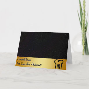 Gefeliciteerd Restaurant Nieuwe Bedrijfskaart Kaart