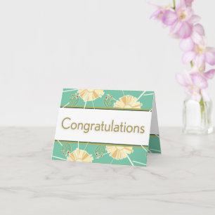 Gefeliciteerd - Retro Art Deco Parfumed Garden Kaart