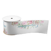 Gefeliciteerd Ribbon Satijnen Lint (Spoel)