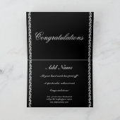 Gefeliciteerd RN - Aangepaste naam met vierkantjes Kaart (Binnen)