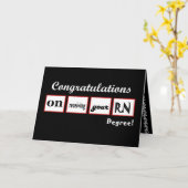 Gefeliciteerd RN - Aangepaste naam met vierkantjes Kaart (Gele Bloem)