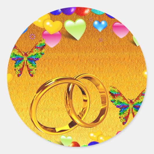 Gefeliciteerd_ Ronde Sticker (Voorkant)