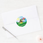 Gefeliciteerd! Ronde Sticker (Envelop)