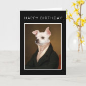 Gefeliciteerd | Royal Chihuahua Portret Kaart (Gele Bloem)