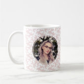 Gefeliciteerd Roze Rococo Afstudeerfoto Koffie Koffiemok (Links)