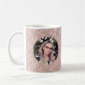 Gefeliciteerd Roze Rococo Afstudeerfoto Koffiemok (Links)