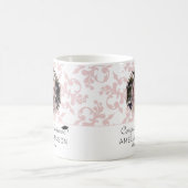 Gefeliciteerd Roze Rococo Afstudeerfoto Koffiemok (Center)