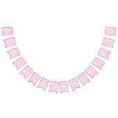 Gefeliciteerd! | roze Strepen & Harten Verjaardag Vlaggetjes (Alle)