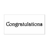 Gefeliciteerd Rubber Stamp Rubberstempel (Afrduk)