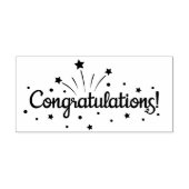 Gefeliciteerd Rubberstempel (Afrduk)