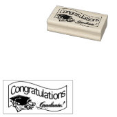 Gefeliciteerd Rubberstempel (Gestempeld)