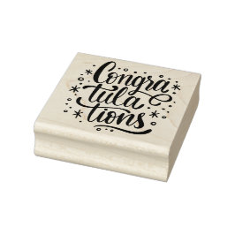 Gefeliciteerd Rubberstempel