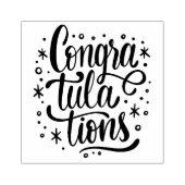 Gefeliciteerd Rubberstempel (Afrduk)