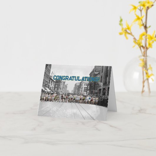 Gefeliciteerd Runner Kaart (Gele Bloem)