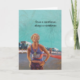Gefeliciteerd Runner Kaart - Eens een marathonlope