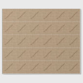 Gefeliciteerd, Rustic Burlap Wrapping Paper Cadeaupapier (Vlak)