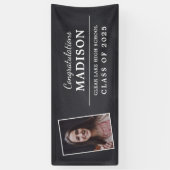Gefeliciteerd Rustic Chalk Afstuderen Foto Spandoek (Verticaal)