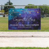 Gefeliciteerd Rustic Tea Lights Verloving Spandoek (Insitu)