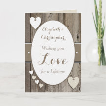Gefeliciteerd Rustic Wedding Day White