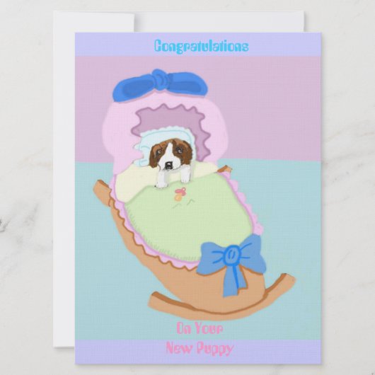 Gefeliciteerd, Saint Bernard Kaart (Voorkant)