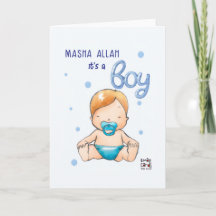 Gefeliciteerd - Schattige babyjongen