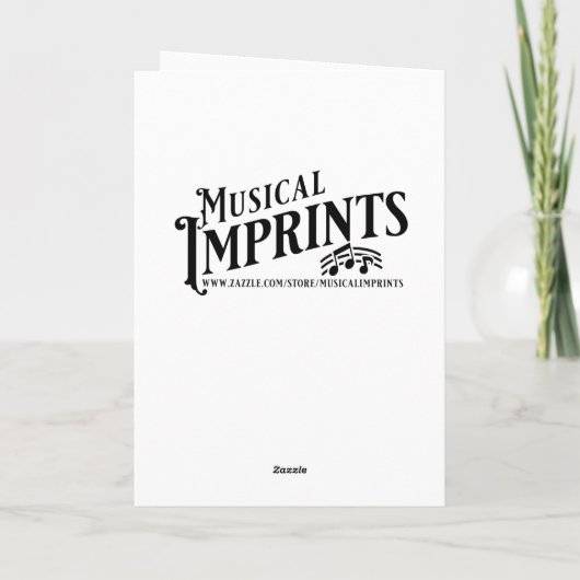 Gefeliciteerd | Schattigee kitten op pianotoetsen Kaart (Achterkant)