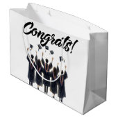 Gefeliciteerd School Afgestudeerden Groot Cadeauzakje (Achterkant Gekanteld)