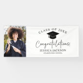 Gefeliciteerd! Script Foto Afstuderen  Spandoek (Horizontaal)