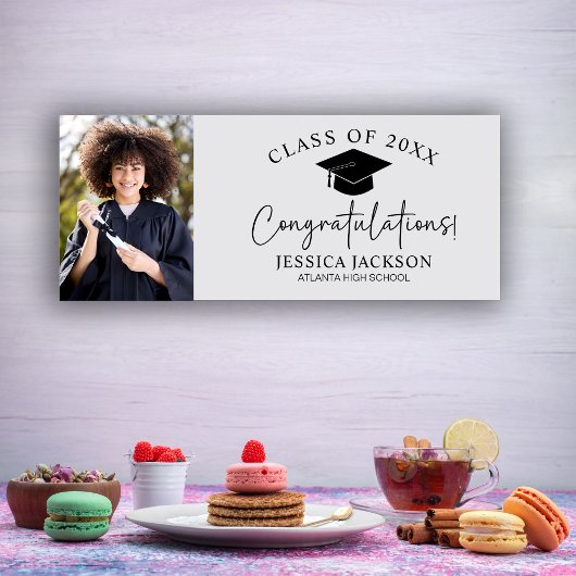 Gefeliciteerd! Script Foto Afstuderen  Spandoek