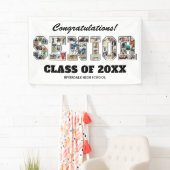 Gefeliciteerd Senior Afstudeerfoto Collage Spandoek (Insitu)