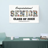 Gefeliciteerd Senior Afstudeerfoto Collage Spandoek (Beurs)