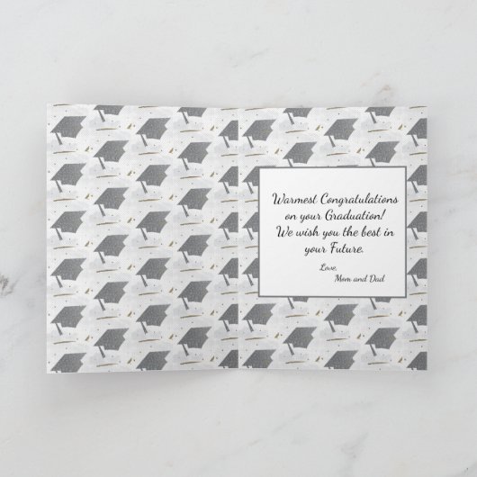 Gefeliciteerd Senior Afstuderen Photo Afstuderen Kaart (Binnen)