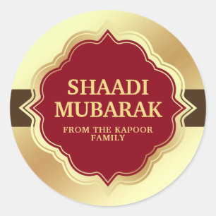 Gefeliciteerd Shaadi Mubarak Sticker