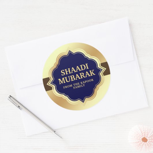 Gefeliciteerd Shaadi Mubarak Sticker (Envelop)