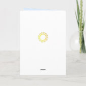 Gefeliciteerd Shine Bright op Lichtblauwe Kaart (Achterkant)
