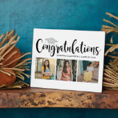 Gefeliciteerd Silver 3 Photo 2025 Afstuderen Fotoplaat (Zijkant)