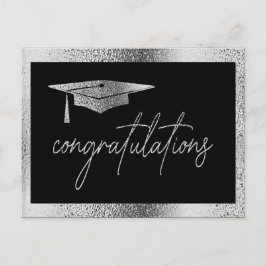 Gefeliciteerd Silver Afstudeerder Pet Afstuderen Briefkaart