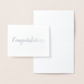 Gefeliciteerd Silver Foil Brush Folie Kaarten (Display)