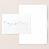 Gefeliciteerd Silver Foil Kaart (Display)