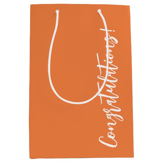 Gefeliciteerd Sinaasappels Medium Cadeauzakje (Voorkant)