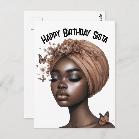 Gefeliciteerd Sista zwarte meisjes magie melanine Briefkaart (Voorkant / Achterkant)