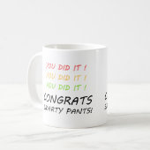 Gefeliciteerd Smarty Pants Afstuderen Mok (Voorkant links)