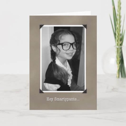 Gefeliciteerd Smarty Pants Funny Afstuderen Kaart (Voorkant)