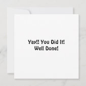 Gefeliciteerd Smarty Pants Text Hearts Exam Blue (Achterkant)