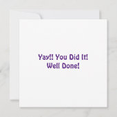 Gefeliciteerd Smarty Pants Text Hearts Exam Paars (Achterkant)