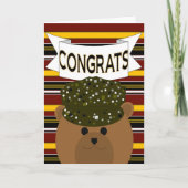 Gefeliciteerd soldaat held kaart (Voorkant)