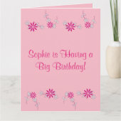 Gefeliciteerd Sophie! (Naam) Kaart (Voorkant)