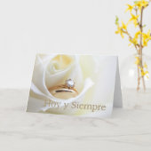 Gefeliciteerd Spaanse bruiloft Kaart (Gele Bloem)